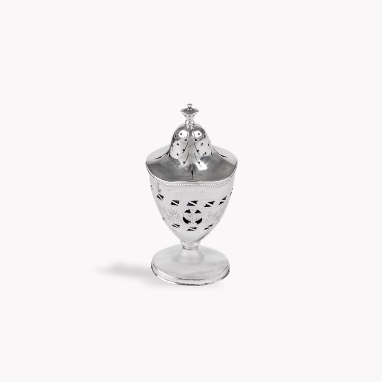 Silver Five Piece Condiment Set _4