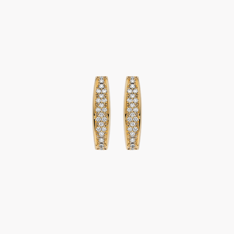 FOPE Eka Diamond Earrings Brilliant Cut, Pavé Set_2