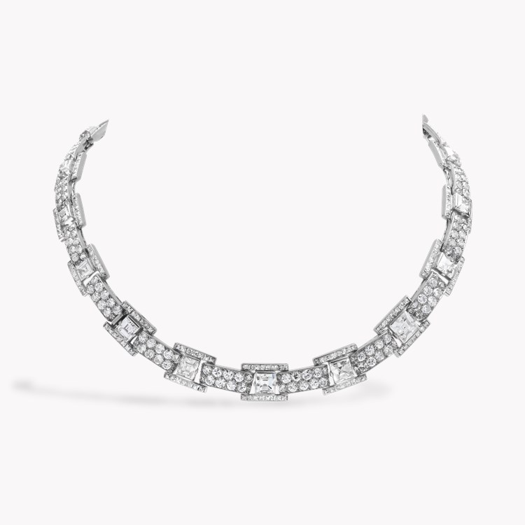 Cartier Brilliant Cut Diamond Necklace Brilliant & Square Cut, Claw Set_1