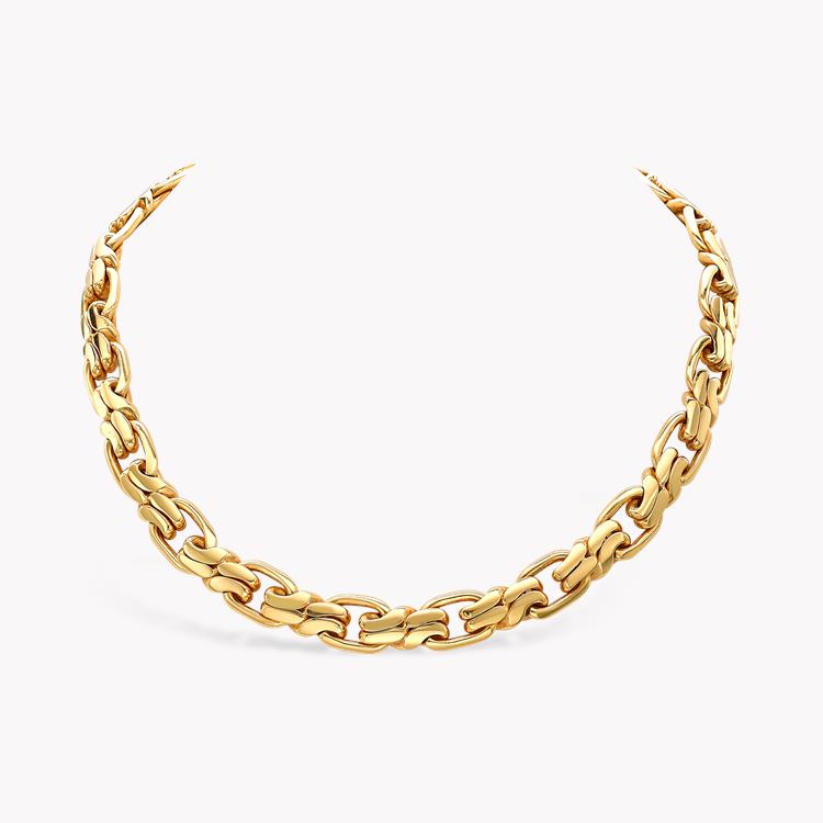 Yellow Gold Fancy Link Collar