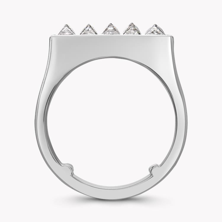 RockChic Flat-Topped Diamond Ring 1.21CT in White Gold Princess Cut, Channel Set_3