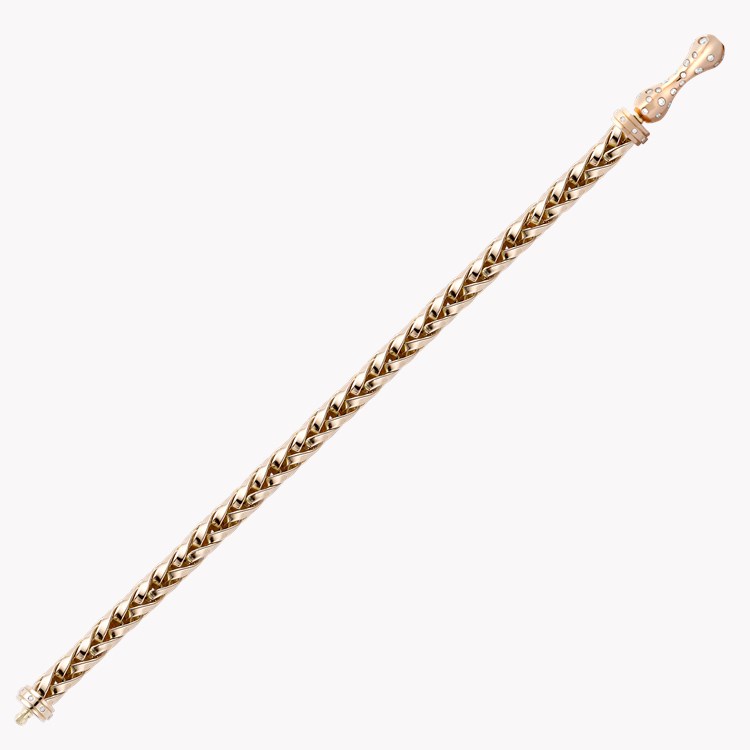 Handmade English Chain 19cm Heavy Chain Bracelet in 18CT Rose Gold _2