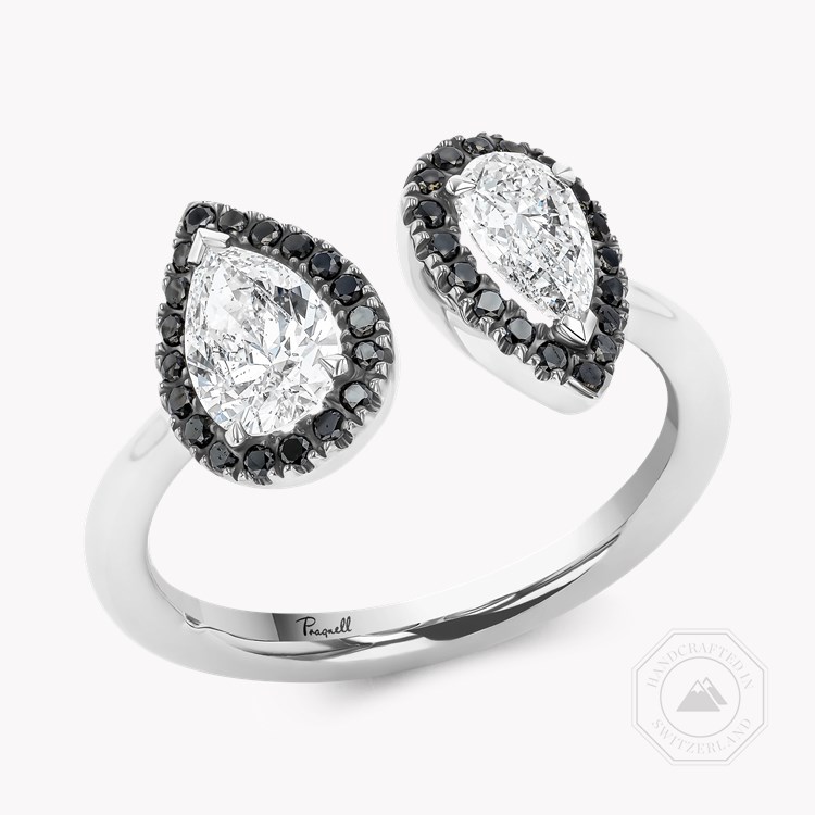 Skinny B Pear Shaped Diamond Ring Pear Shaped, Channel Set_1