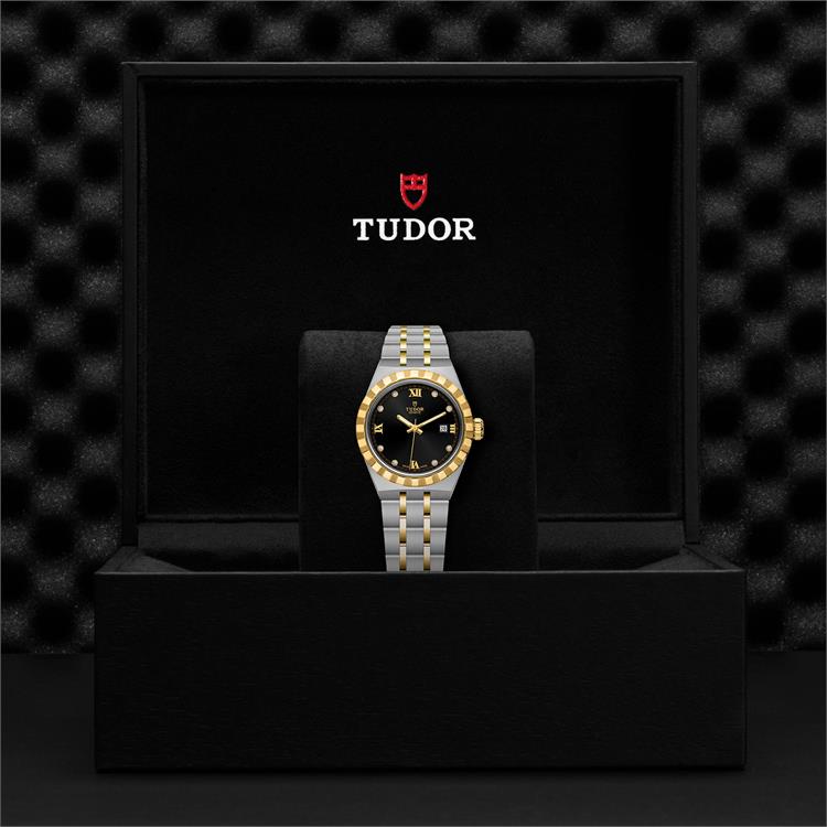 Tudor Royal 28mm. Black Dial. Diamond Numerals_3