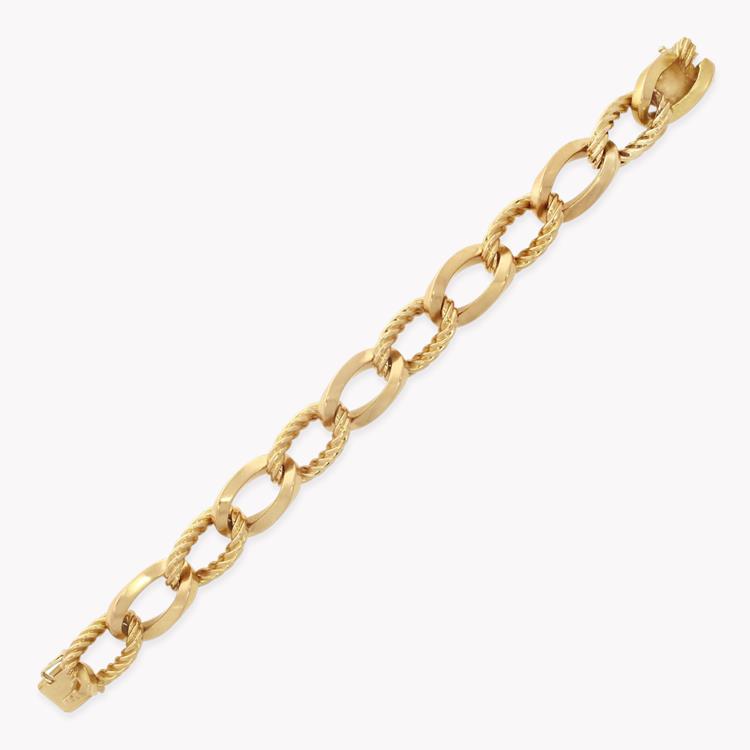 Retro Boucheron Chain Link Bracelet in Yellow Gold Chain Link Bracelet_1