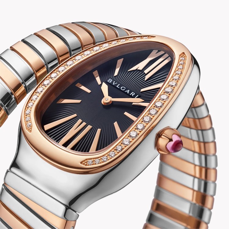 Bvlgari Serpenti Tubogas 35mm, Black Dial, Baton & Roman Numerals_2