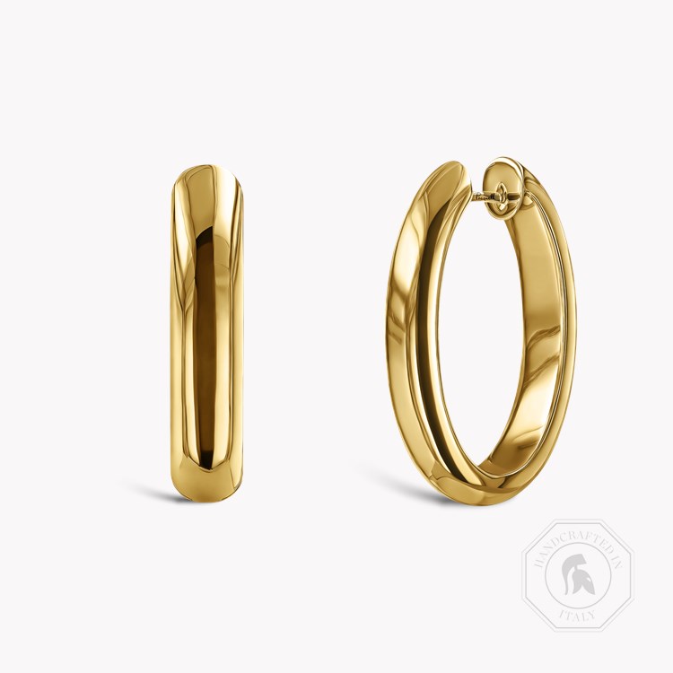 Yellow Gold Extra Large Hoop Earrings _1