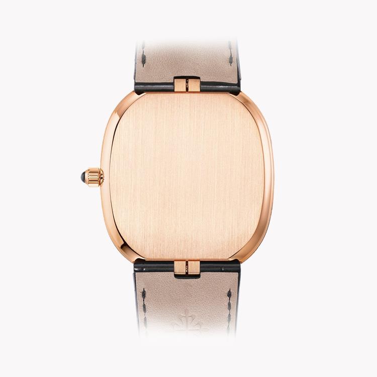 Patek Philippe Golden Ellipse 34.5mm, Ebony Black Dial, Baton Numerals_2