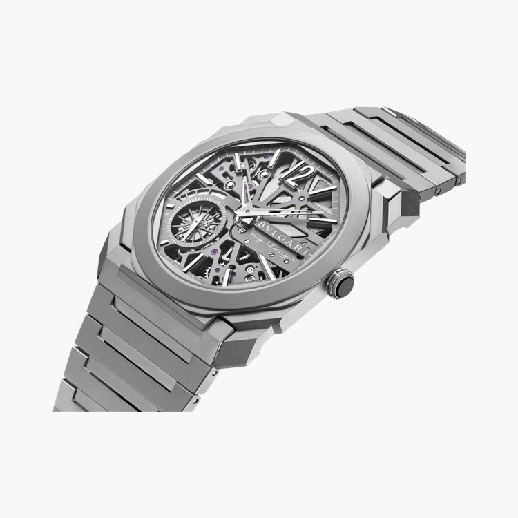 Bvlgari Octo Finissimo Skeleton 40mm, Grey Dial, Arabic & Baton Numerals_2