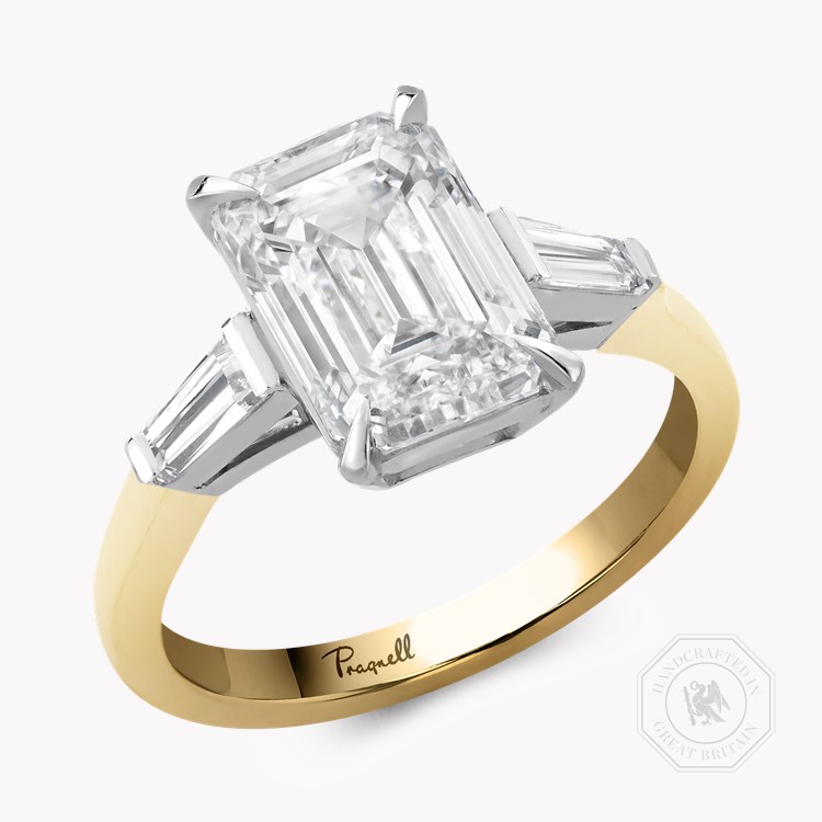 Regency 3.02ct Emerald Cut Diamond Ring Emerald Cut, Claw Set_1