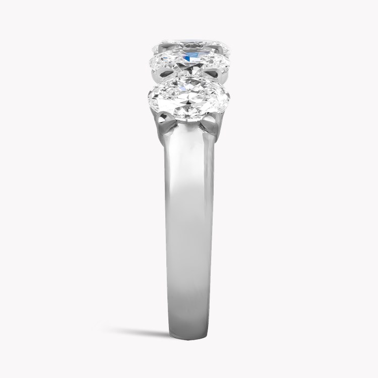 Five Stone Diamond Ring Oval Cut, Claw Set_4