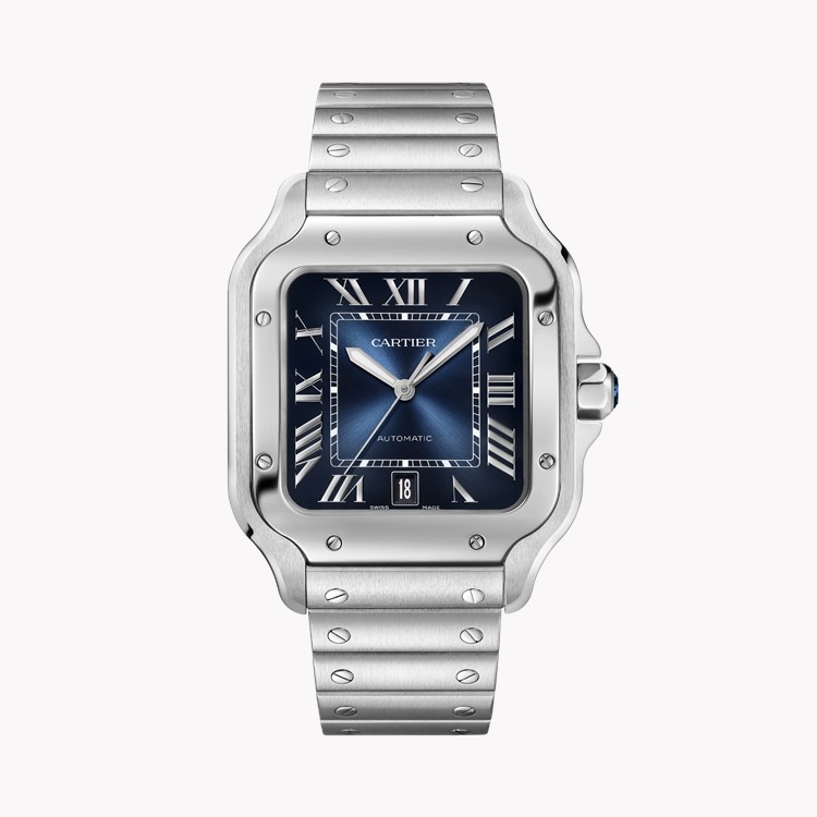 Cartier Santos de Cartier Large, Blue Dial, Roman Numerals_1