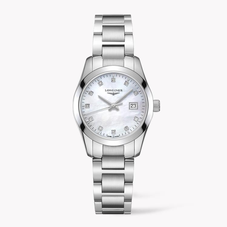 Longines Conquest Classic  L2.286.4.87.6 29.5mm, Mother of Pearl Dial, Diamond Numerals_1