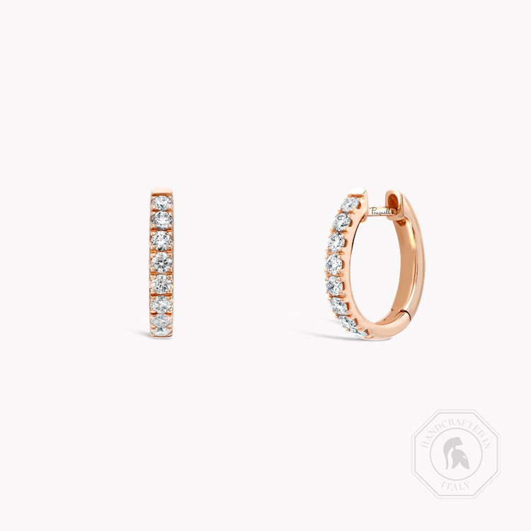 Brilliant Cut Diamond Hoop Earrings Brilliant cut, Claw set_1