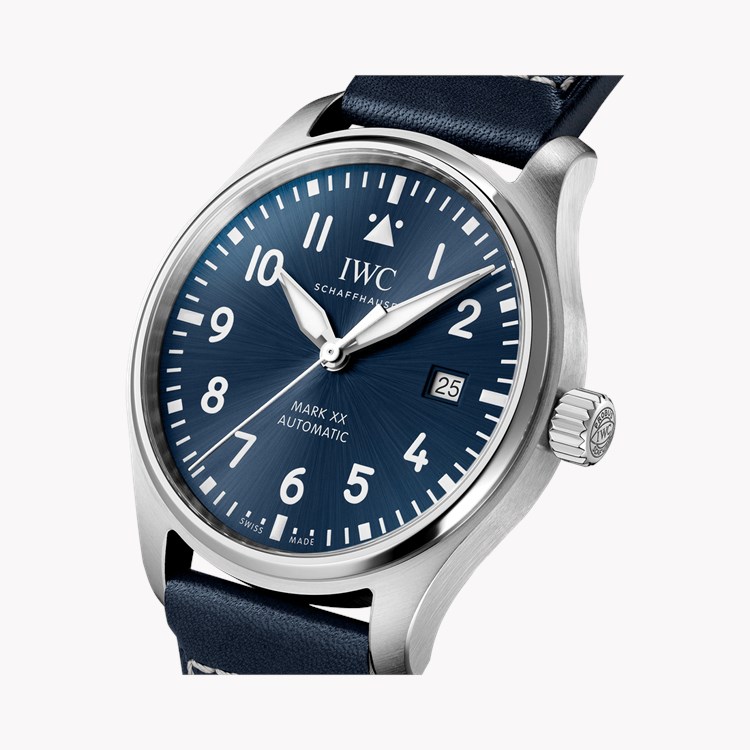 IWC Pilot's Mark XX 40mm, Blue Dial, Arabic Numerals_3