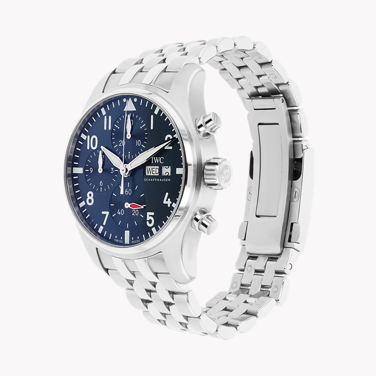 Pre-Owned IWC Pilot's Chronograph 41 41mm, Blue Dial, Arabic Numerals_2