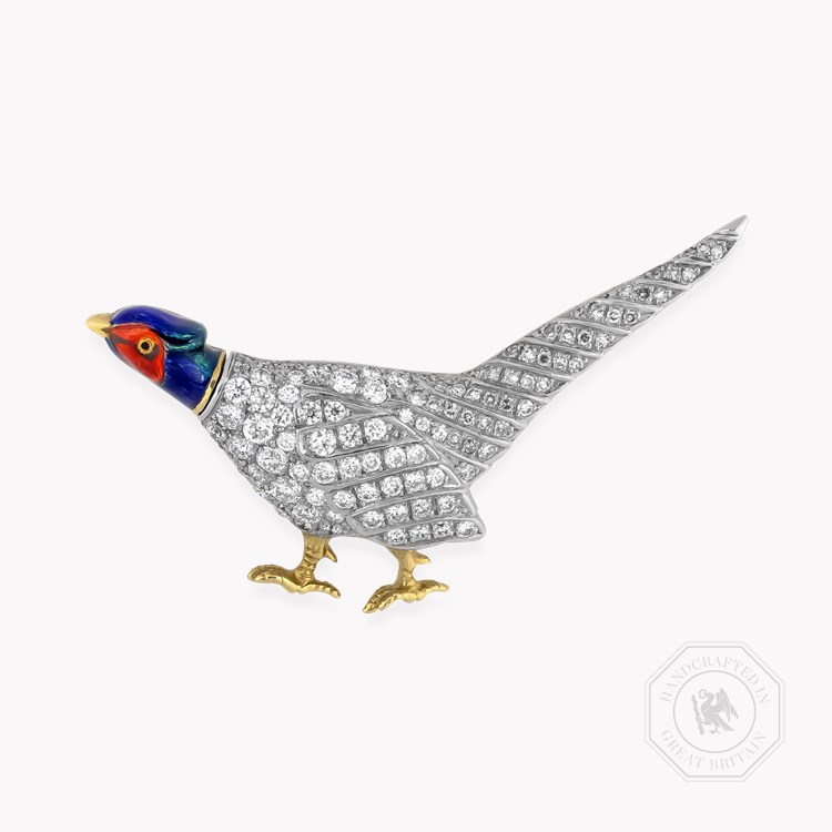 Brilliant Cut Diamond Brooch