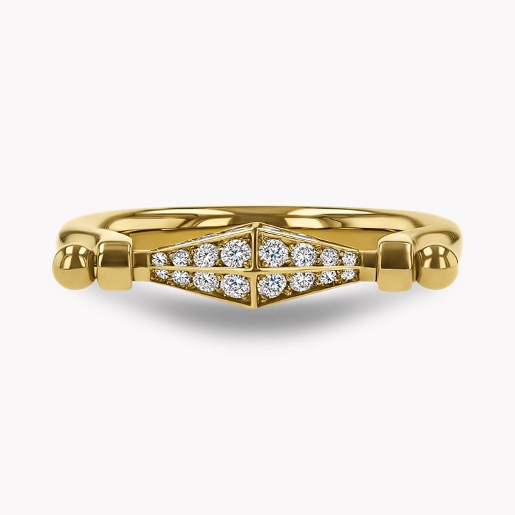Cleopatra 0.39ct Diamond Swivel Ring Brilliant Cut, Pave Set_2