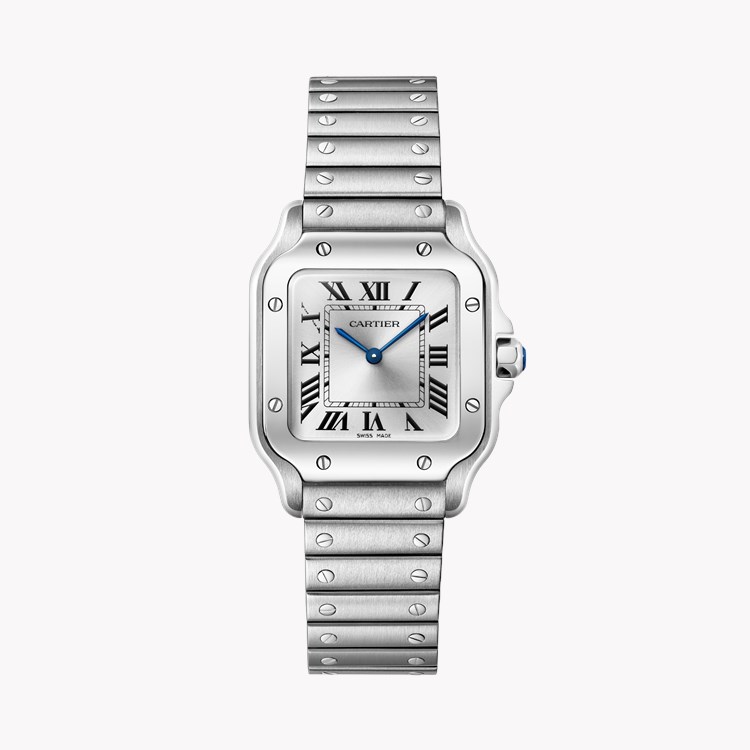 Cartier Santos de Cartier Small, Silver Dial, Roman Numerals_1
