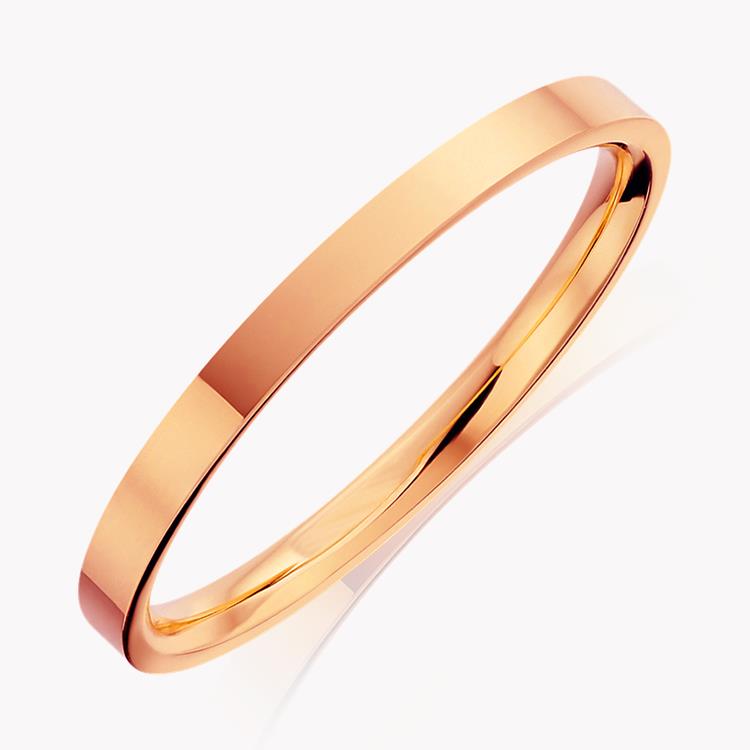 2mm Flat Court Wedding Ring in 18CT Rose Gold _1