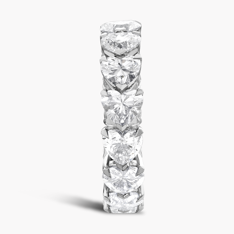 Heart Shaped Diamond Full Eternity Ring Heart Cut, Claw Set_4