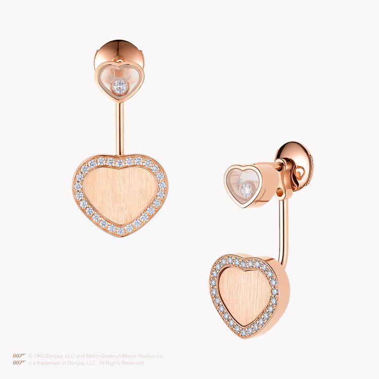 Chopard James Bond 007 Happy Hearts Diamond Earrings Brilliant Cut, Pave Set_2
