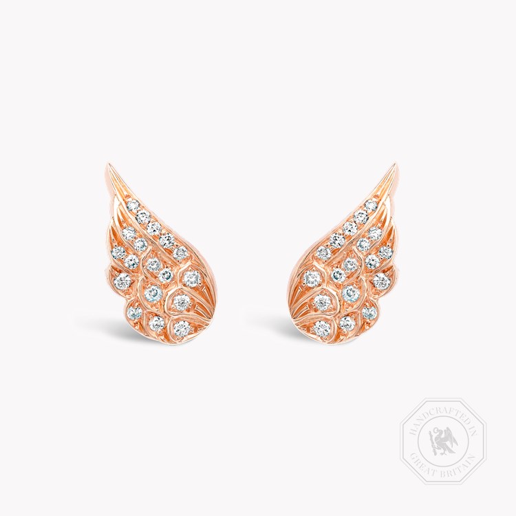 Tiara Small Diamond Earrings Brilliant Cut, Grain Set_1