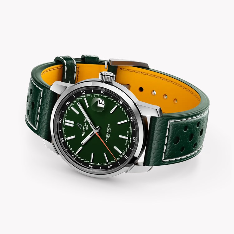 Breitling Top Time B31 38mm, Green Dial, Baton Numerals_3