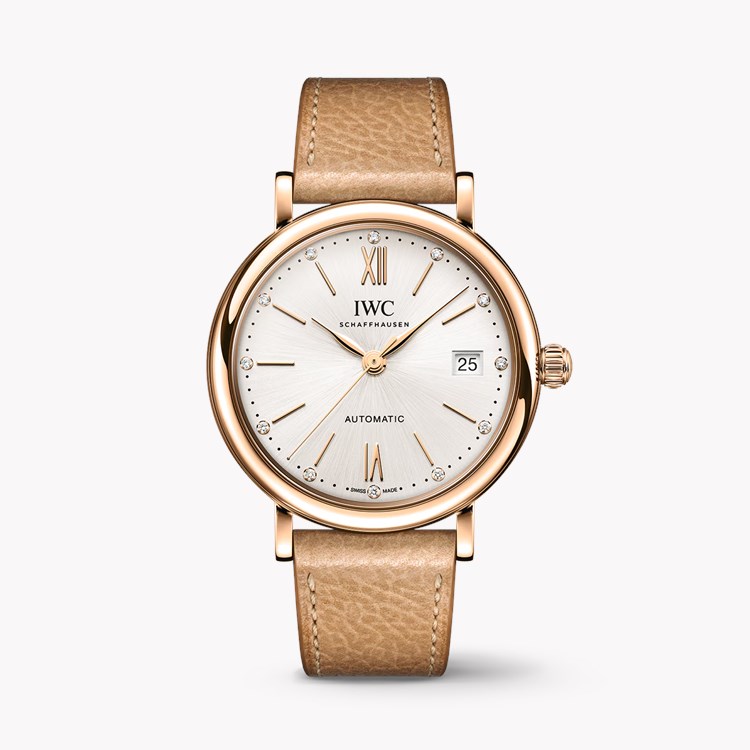 IWC Portofino 37mm, Silver Dial, Baton/Roman Numerals_1