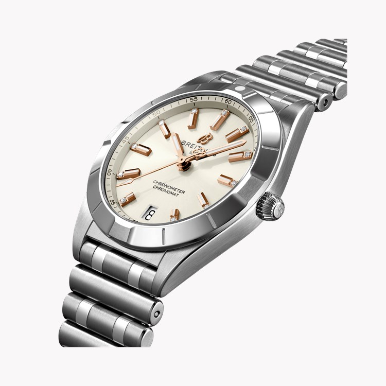 Breitling Chronomat 32 32mm, White Dial, Baton Numerals_3