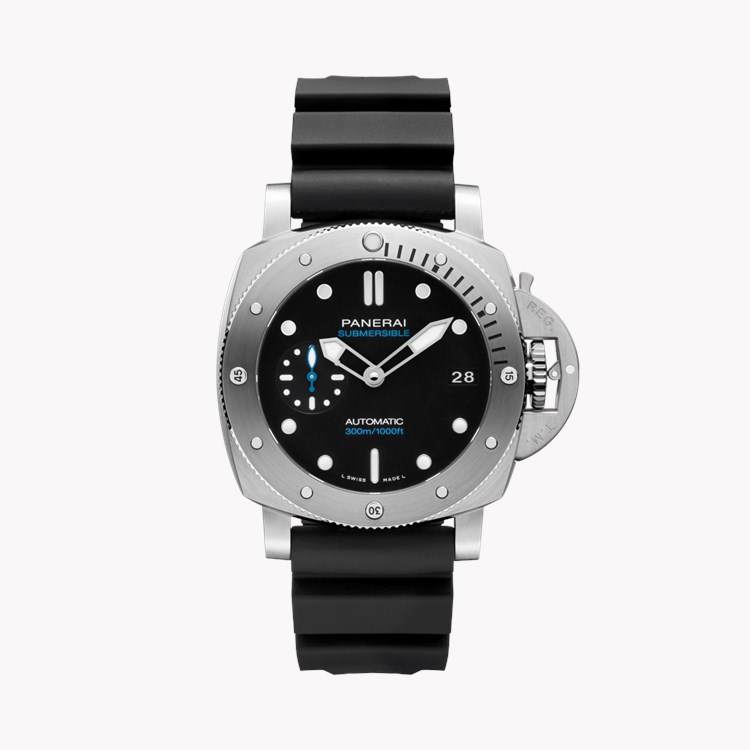 Panerai Submersible 42mm, Black Dial, Dot Numerals_1