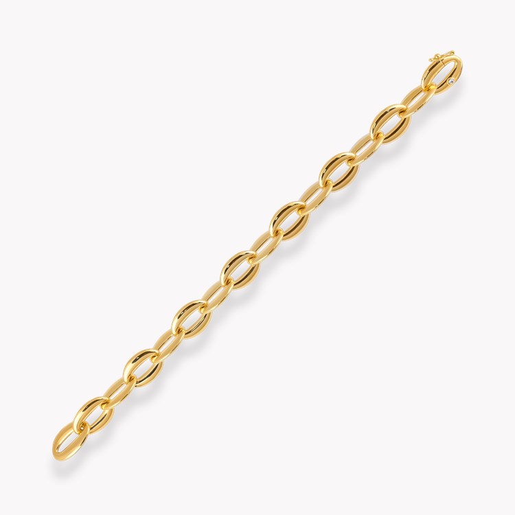 Valkyrie 0.088ct Diamond Oval Chain Link Classic Bracelet Brilliant Cut, Rubover Set_3