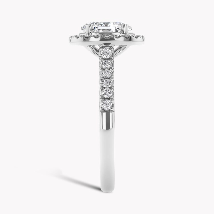 Celestial 0.30ct Oval Cut Diamond Cluster Ring Oval Cut, Claw Set_4