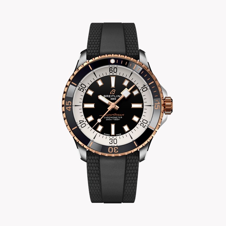 Breitling Superocean Automatic 42 Steel and Gold 42mm, Black Dial, Arabic & Baton Numerals_1