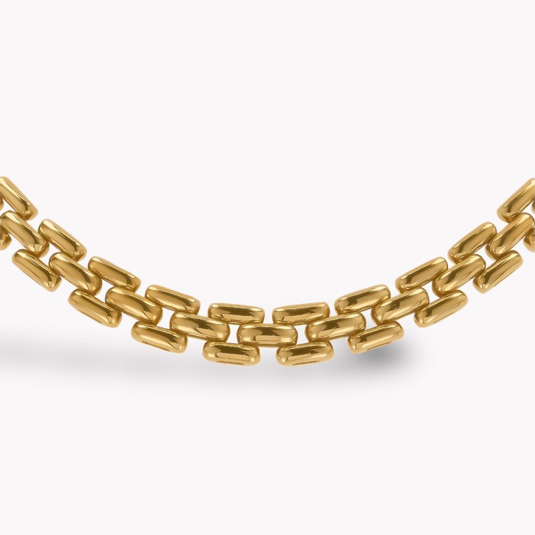 Cartier Maillon Panthere Brick Link Necklace _2