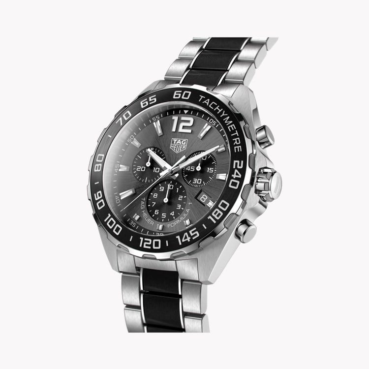 Tag Heuer Formula 1 Chronograph 43mm, Silver Grey Dial, Baton/Arabic Numerals_2