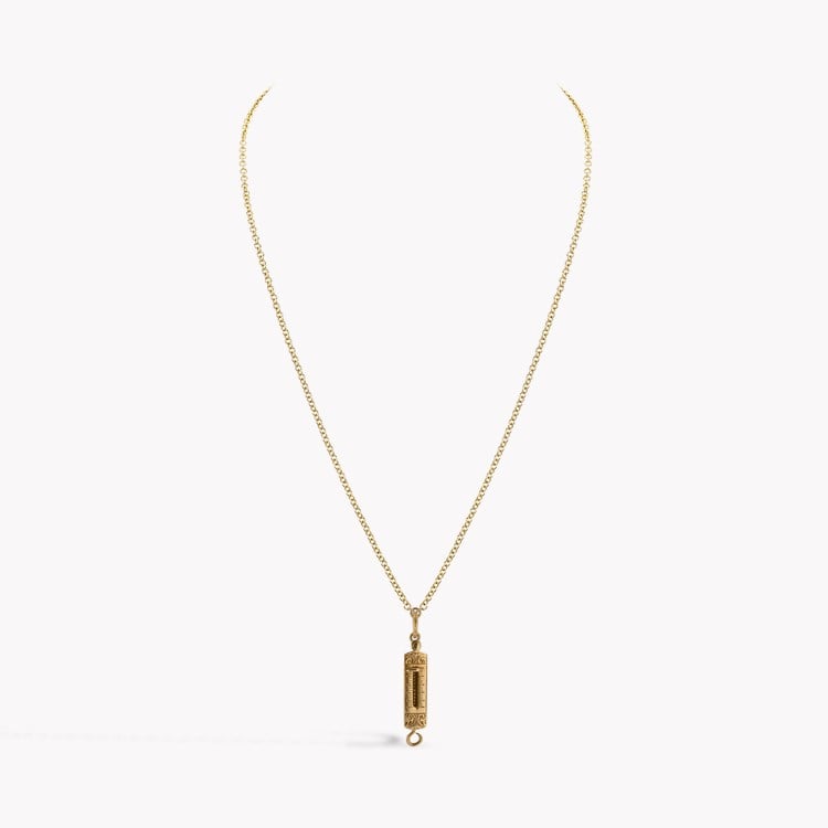 Victorian Gold Spring Balance Pendant _2