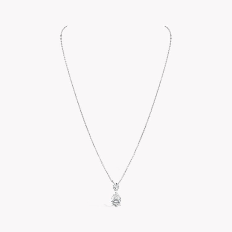 Pear Shaped 0.90ct Diamond Pendant Pear & Brilliant Cut, Claw Set_2