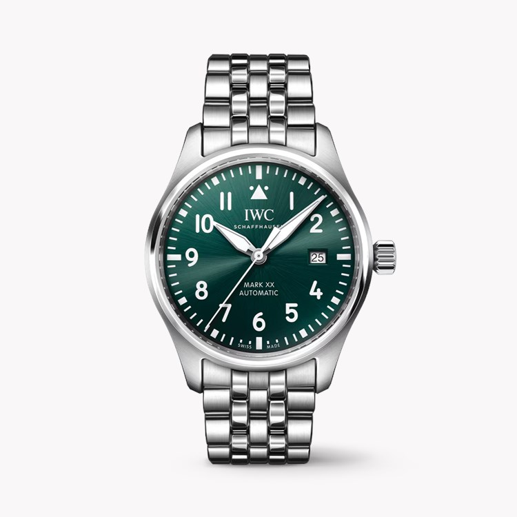 IWC Pilot's Mark XX 40mm, Green Dial, Arabic Numerals_1