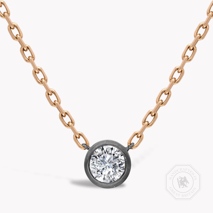 Legacy Old Cut Diamond Pendant Old & Brilliant Cut, Rubover Set_1