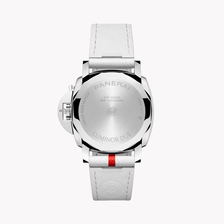 Panerai Luminor Due Luna Rossa 38mm, White Dial, Arabic/Baton Numerals_2