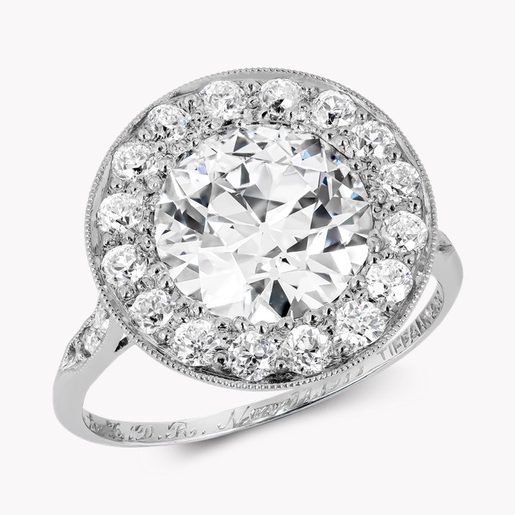 Art Deco Tiffany & Co. 2.67ct Diamond Cluster Ring Old European Cut, Grain set_1