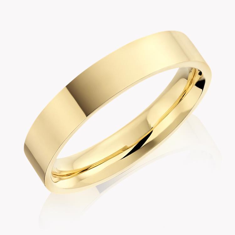 4mm Flat Court Wedding Ring _1