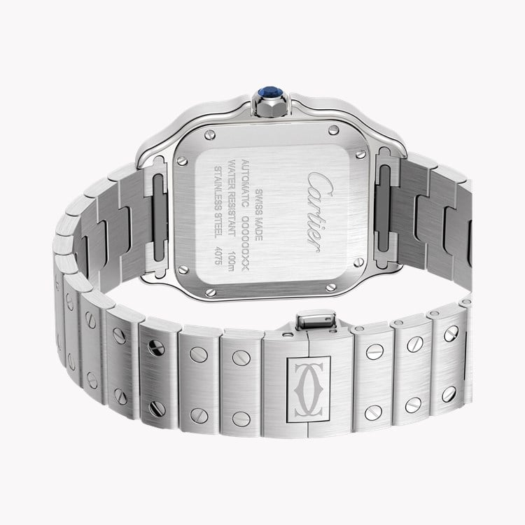 Cartier Santos de Cartier Medium, Green Dial, Roman Numerals_6