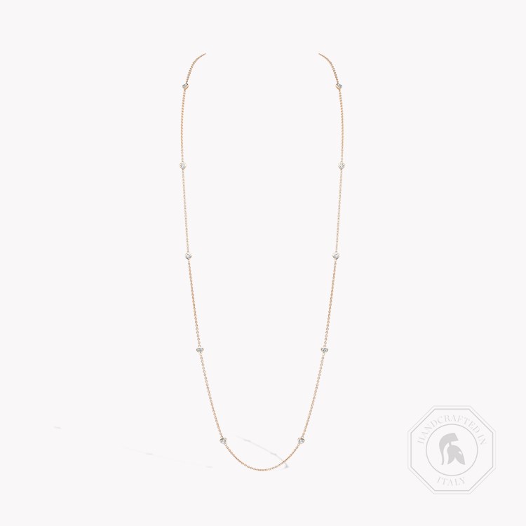 Sundance Heart Diamond Long 80cm Necklace Heart & Brilliant Cut, Rubover Set_1