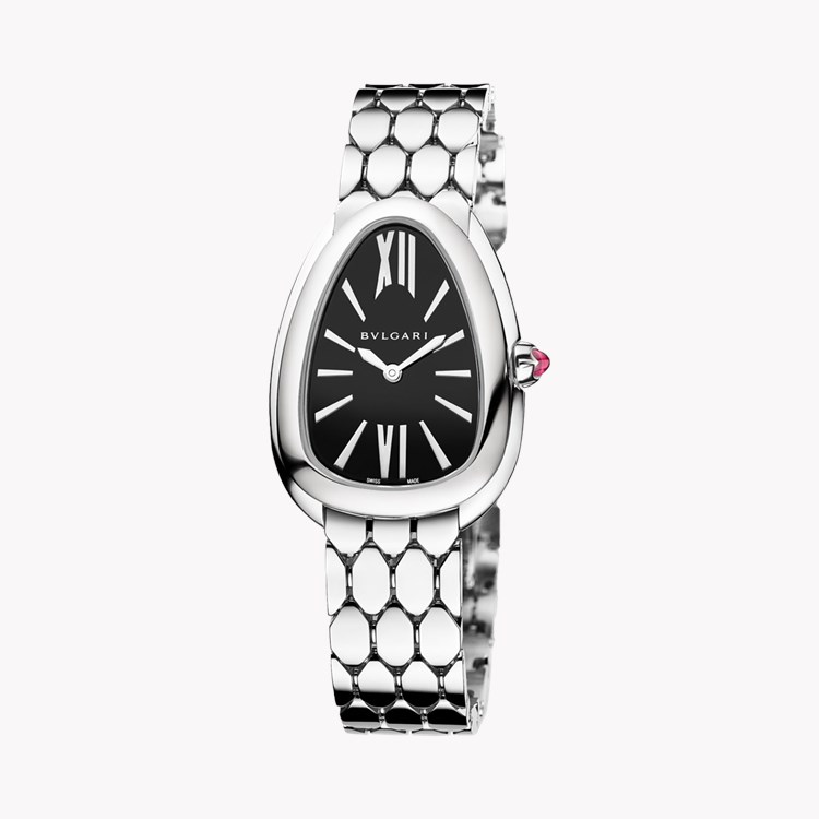 Bvlgari Serpenti Seduttori 33mm, Black Dial, Roman & Baton Numeral_2
