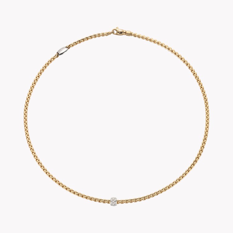 Fope Eka Diamond Necklace Round Brilliant Cut, Pave Set_1