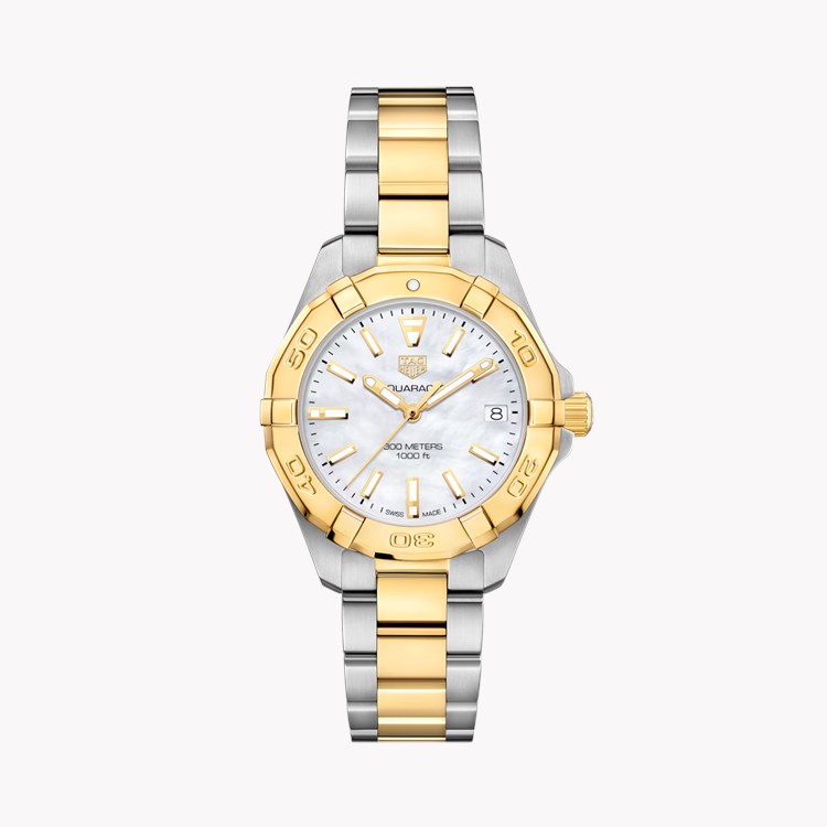 Tag Heuer Aquaracer 32mm, Mother of Pearl Dial, Baton Numerals_1