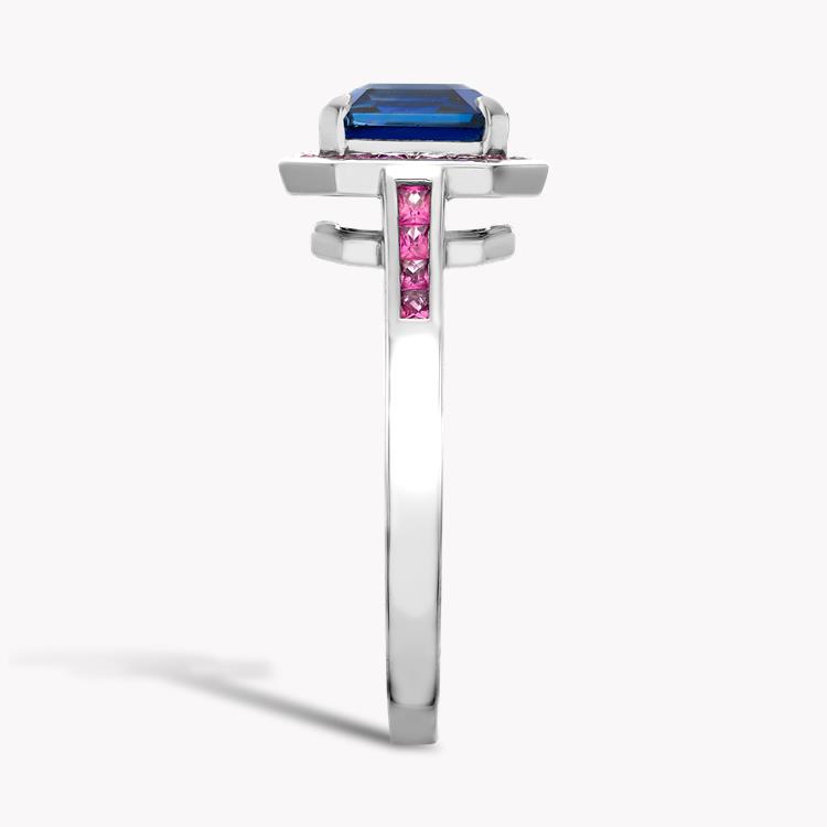 Gatsby 1.14ct Sapphire Cocktail Ring Trap and French Cut, Claw Set_4
