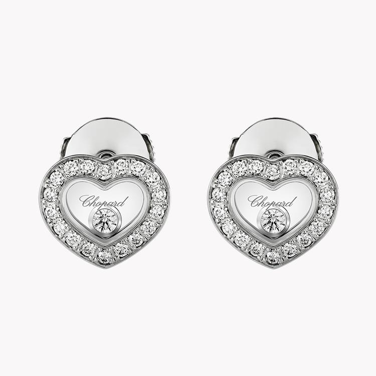 Chopard Happy Diamonds Heart Shaped Studs Brilliant Cut, Rub Over Set_1
